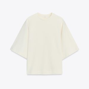 سویشرت پنبه‌ای یقه گرد آستین کوتاه از برند زارا (زنانه)