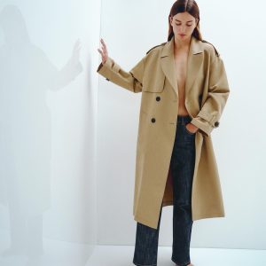 UZUN KEMERLİ KRUVAZE TRENÇKOT - از برند زارا