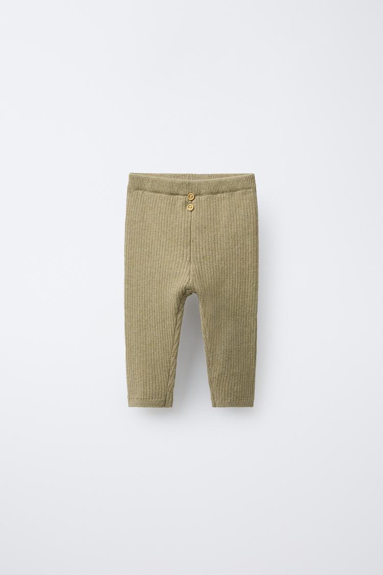 تایت کمر الاستیک با آستین دکمهدار از برند زارا (بچه گانه)