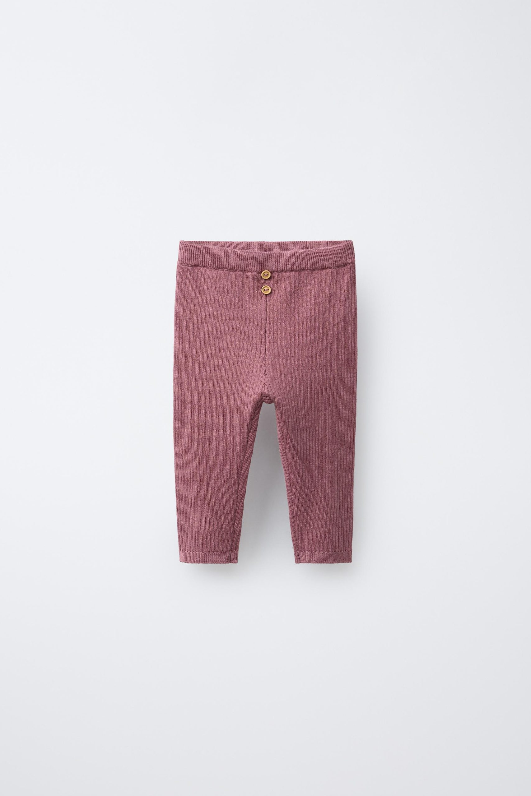 تایت کمر الاستیک با آستین دکمهدار از برند زارا (بچه گانه)