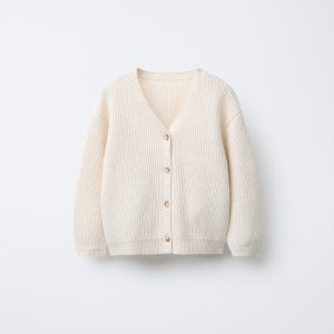 ژاکت بافتنی یقه‌دار پنبه‌ای از برند زارا