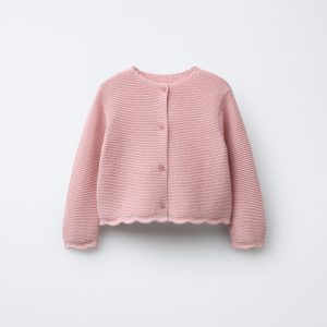 کاردیگان بافتنی یقه دکمه‌دار از برند زارا (بچه گانه)