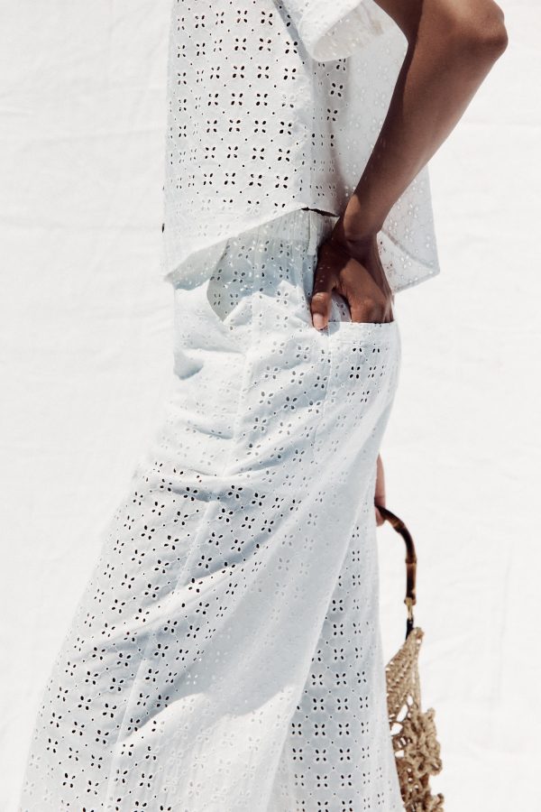 FİSTO İŞLEMELİ CULOTTE PANTOLON - از برند زارا