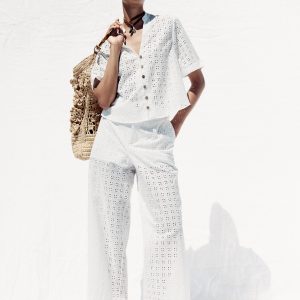 FİSTO İŞLEMELİ CULOTTE PANTOLON - از برند زارا