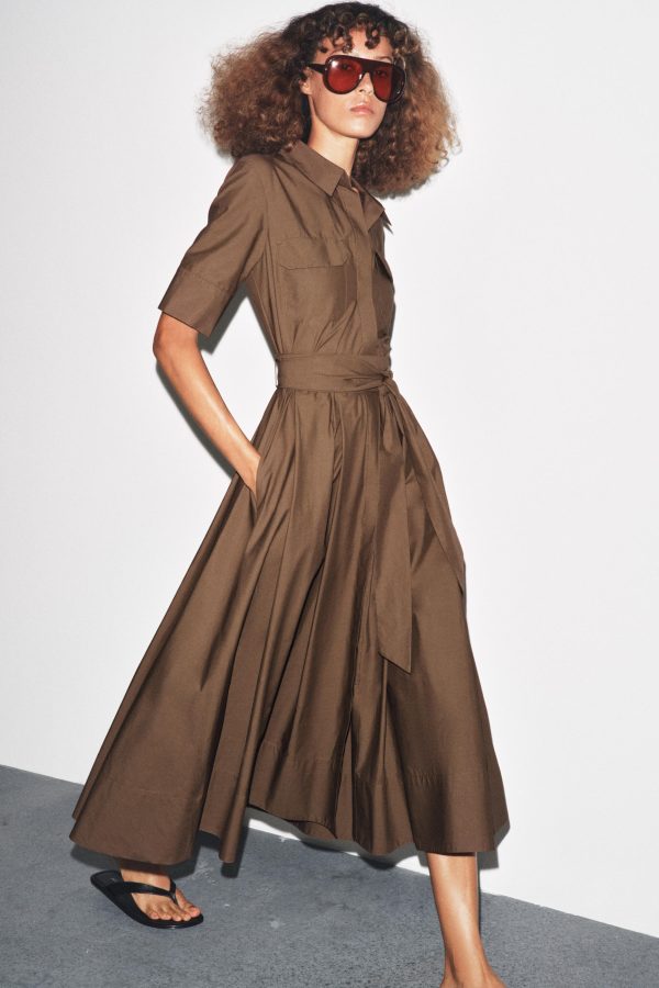 ZW COLLECTION POPLİN ELBİSE - از برند زارا