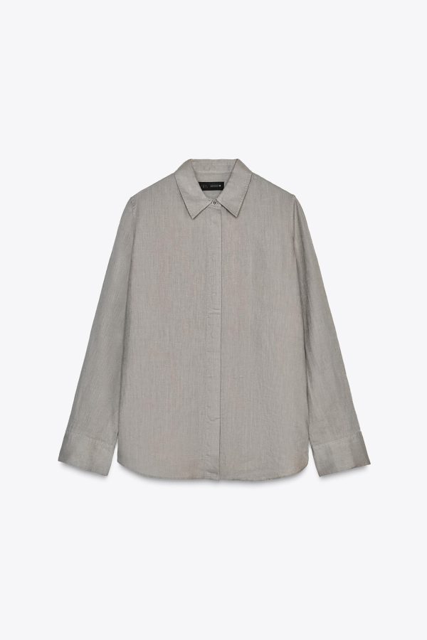 ZW COLLECTION %100 KETEN GÖMLEK - از برند زارا