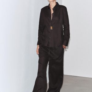 ZW COLLECTION %100 KETEN PALAZZO PANTOLON - از برند زارا
