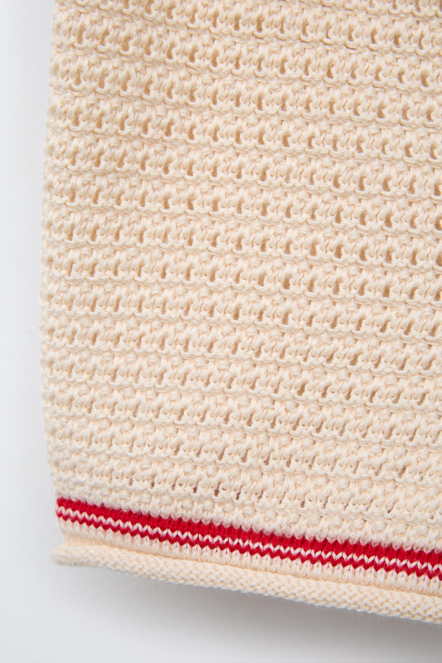 شلوارک بافتنی کمر کشی با پاپیون از برند زارا