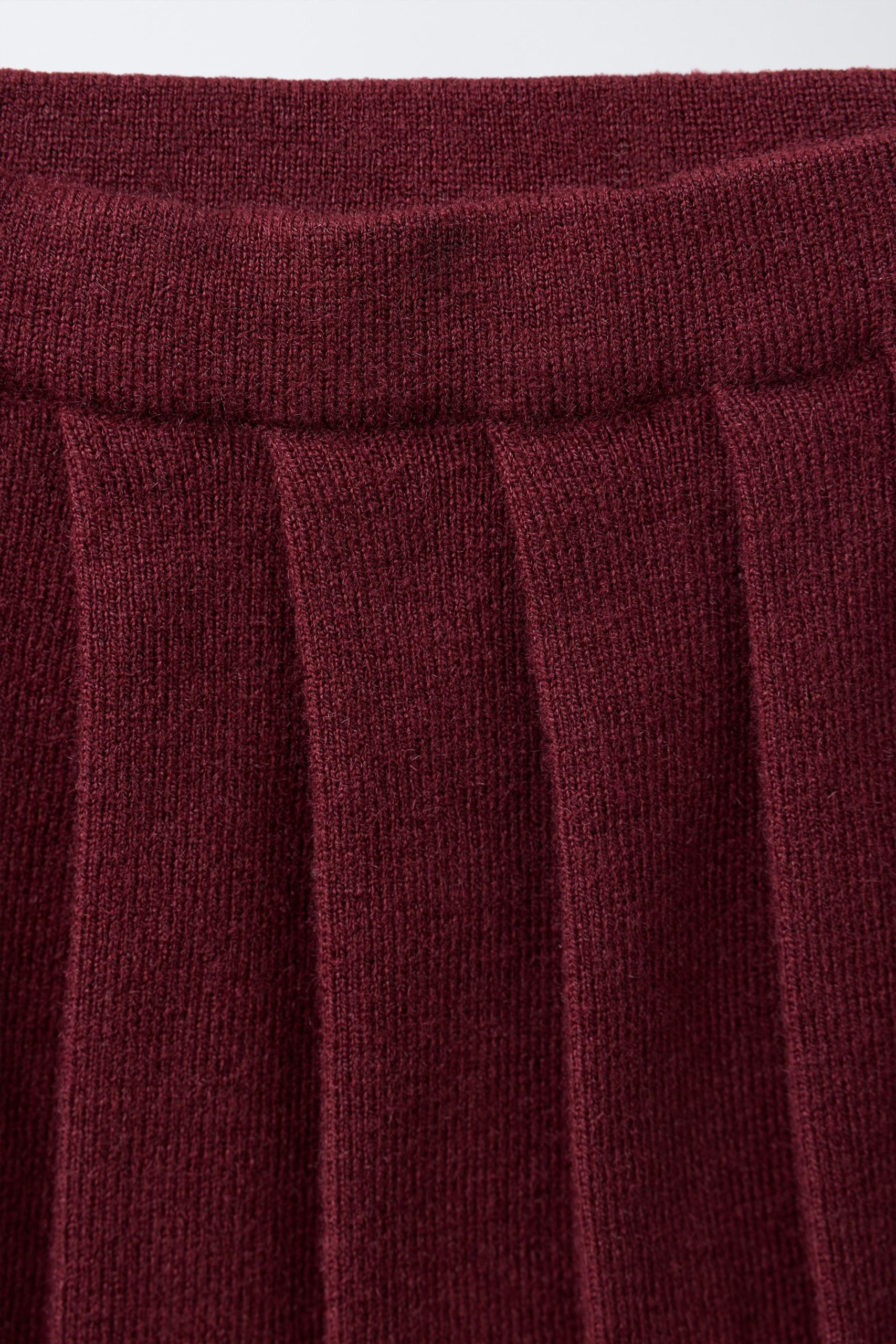 دامن تریکو کمر الاستیک چیندار از برند زارا