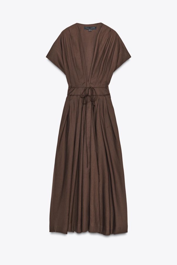 ZW COLLECTION PİLELİ İDİ ELBİSE - از برند زارا