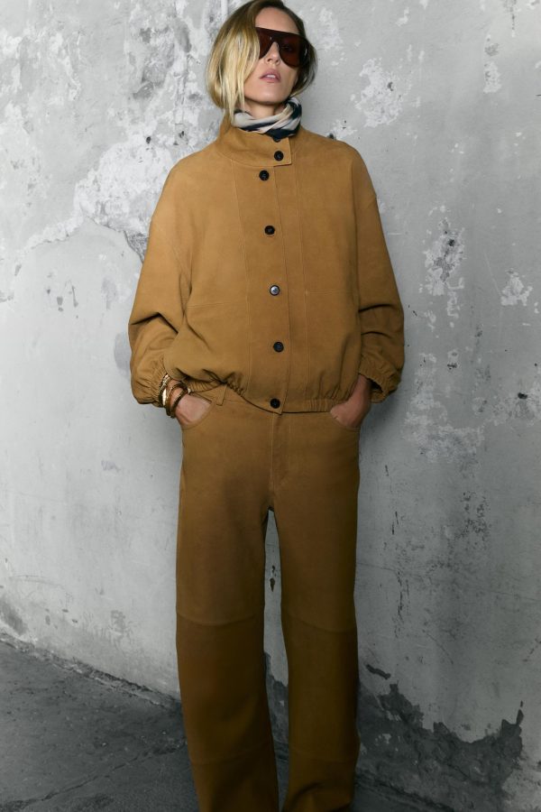 DERİ BOMBER CEKET ZW COLLECTION İİTED EDİTİON - از برند زارا