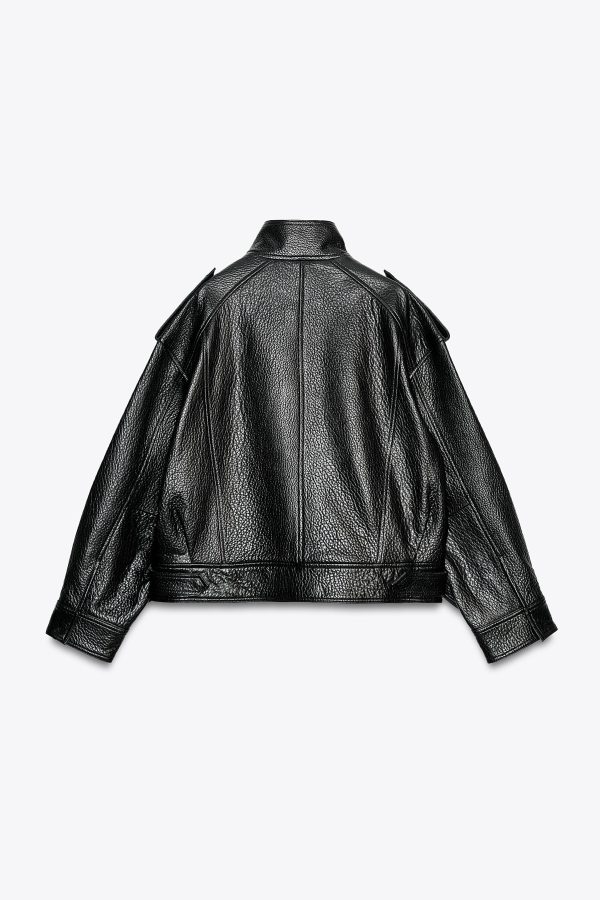 DERİ BOMBER CEKET ZW COLLECTION İİTED EDİTİON - از برند زارا