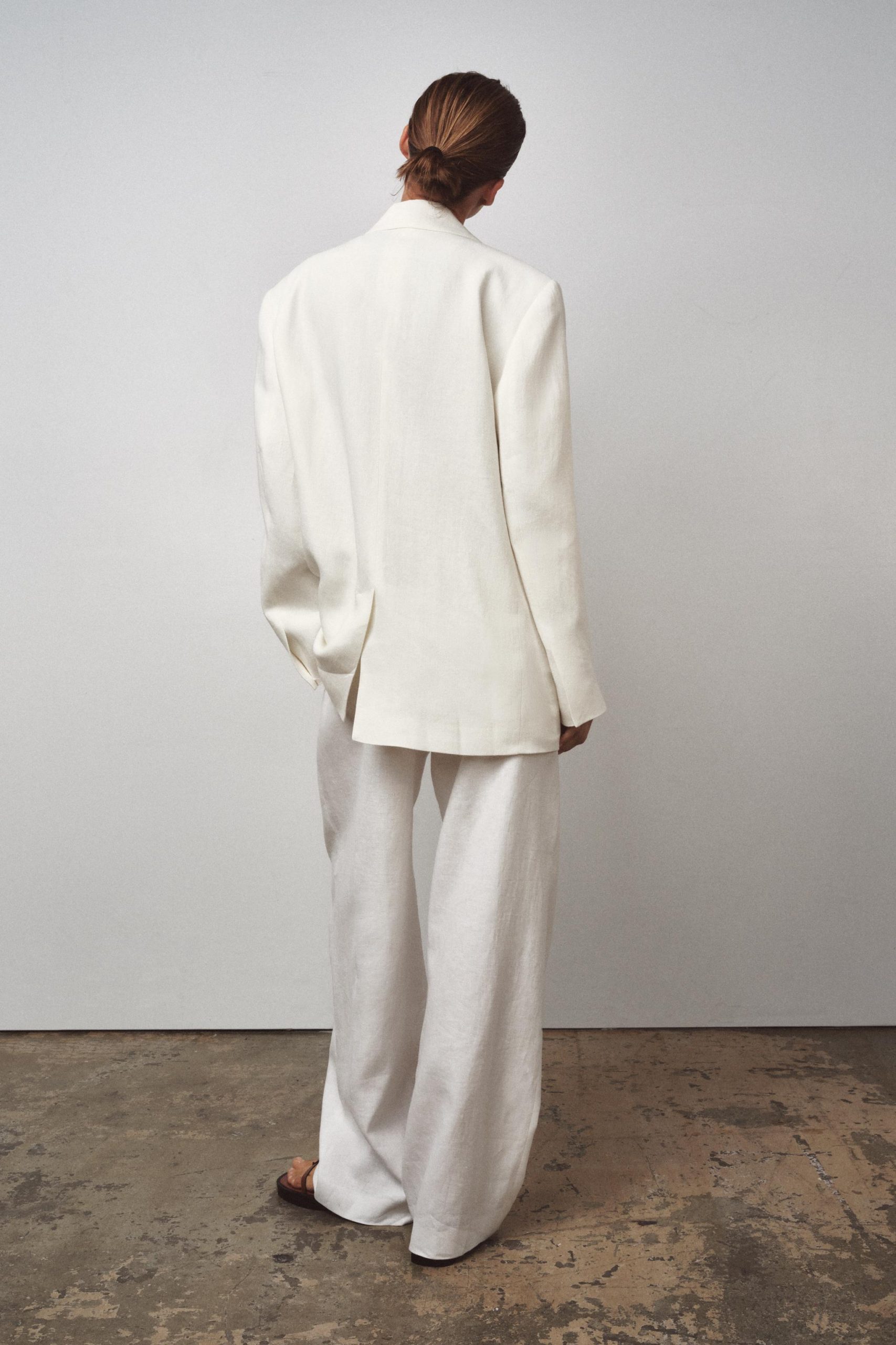 بلزر زنانه کتان با یقه چنتیک از برند زارا (زنانه)