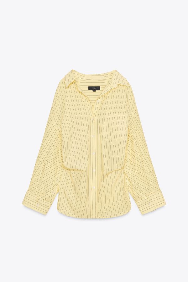 ÇİZGİİ OVERSIZE POPLİN GÖMLEK - از برند زارا