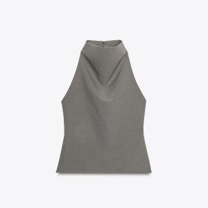 SIRT DEKOLTELİ HALTER TOP - از برند زارا
