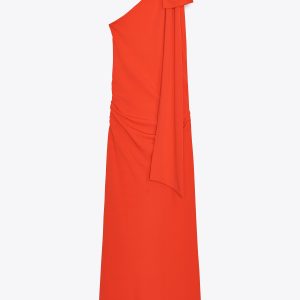 لباس زنانه یقه نامتقارن با چین‌دار از برند زارا (زنانه)