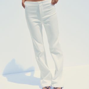 شلوار کمر بلند گشاد با جیب از برند زارا (زنانه)