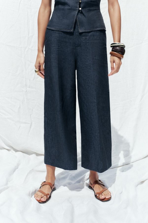 CULOTTE KETEN PANTOLON - از برند زارا