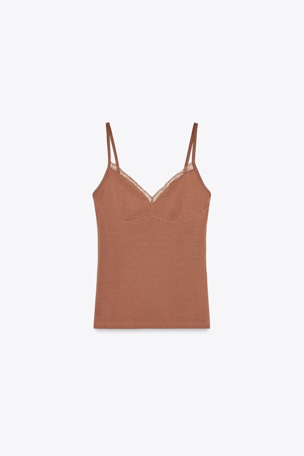 DANTELLİ İYOSEL TOP - از برند زارا