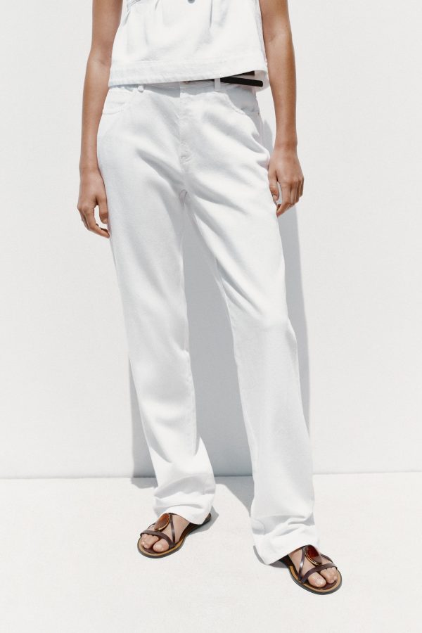 KEMERLİ YÜKSEK BEL Z1975 90' STRAIGHT JEAN - از برند زارا