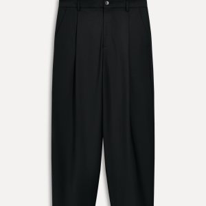 شلوار پشمی متوسط با جیب و کمربند از برند زارا (زنانه)