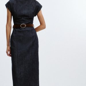 پیراهن یقه باز کوتاه با چاک پشت از برند زارا (زنانه)