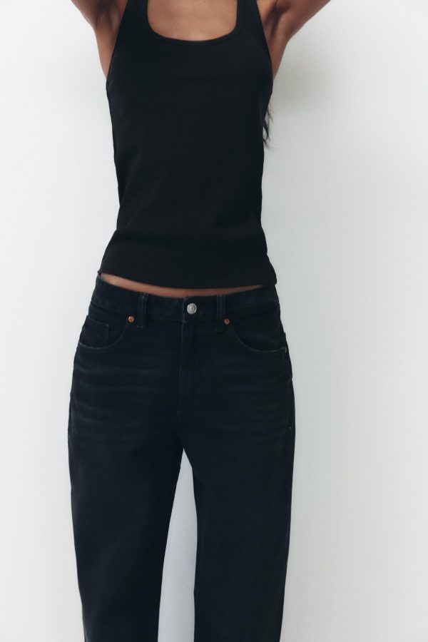 TRF FULL LENGTH ORTA BEL WIDE-LEG JEAN - از برند زارا