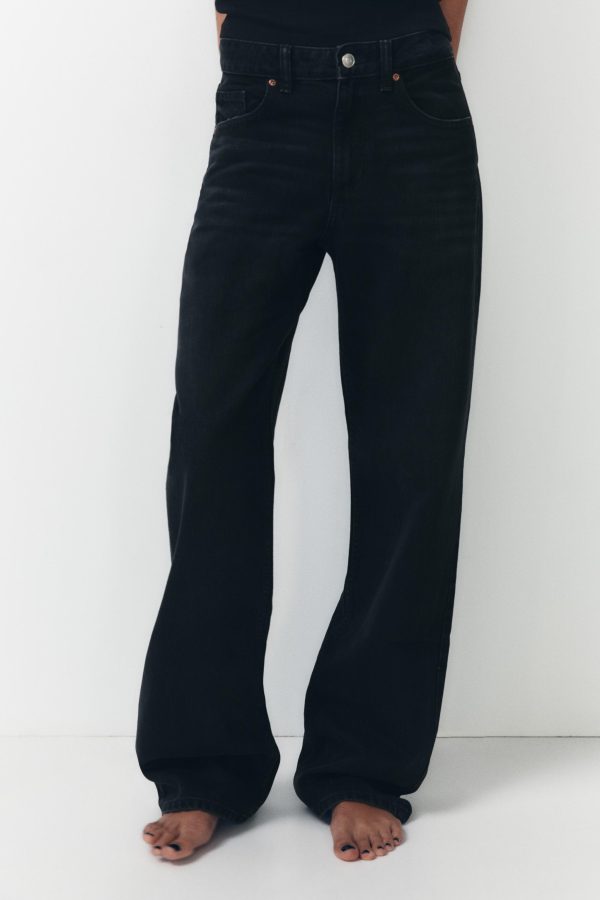 TRF FULL LENGTH ORTA BEL WIDE-LEG JEAN - از برند زارا