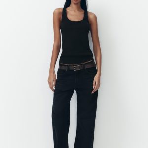 TRF FULL LENGTH ORTA BEL WIDE-LEG JEAN - از برند زارا