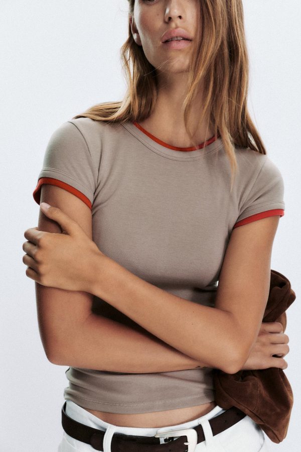 ÇİFT KATMANLI T-SHIRT - از برند زارا