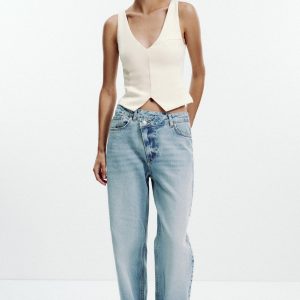 V YAKA INTERLOCK TOP - از برند زارا