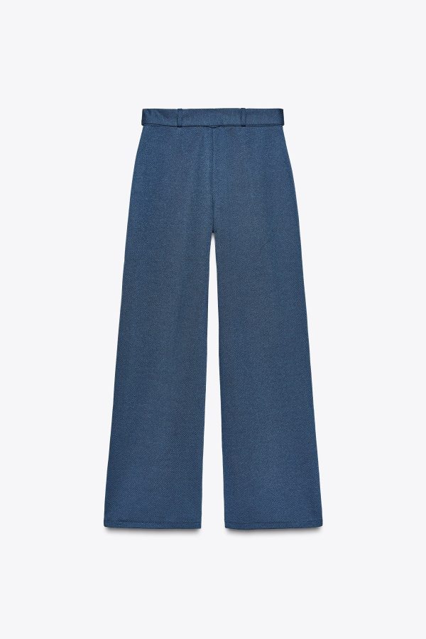 KEMERLİ NERVÜRLÜ KANVAS PANTOLON - از برند زارا