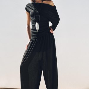 BOL KESİ DÖKÜMLÜ PANTOLON - از برند زارا