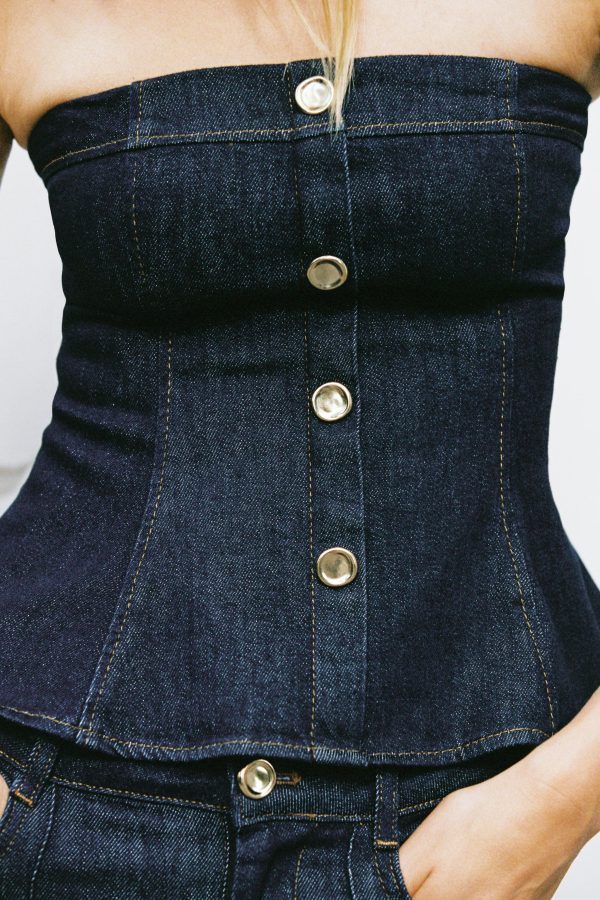 TOP Z1975 PEPLUM DENIM - از برند زارا