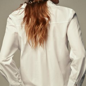 پیراهن یقه‌دار آستین‌بلند با کمر قابل از برند زارا (زنانه)