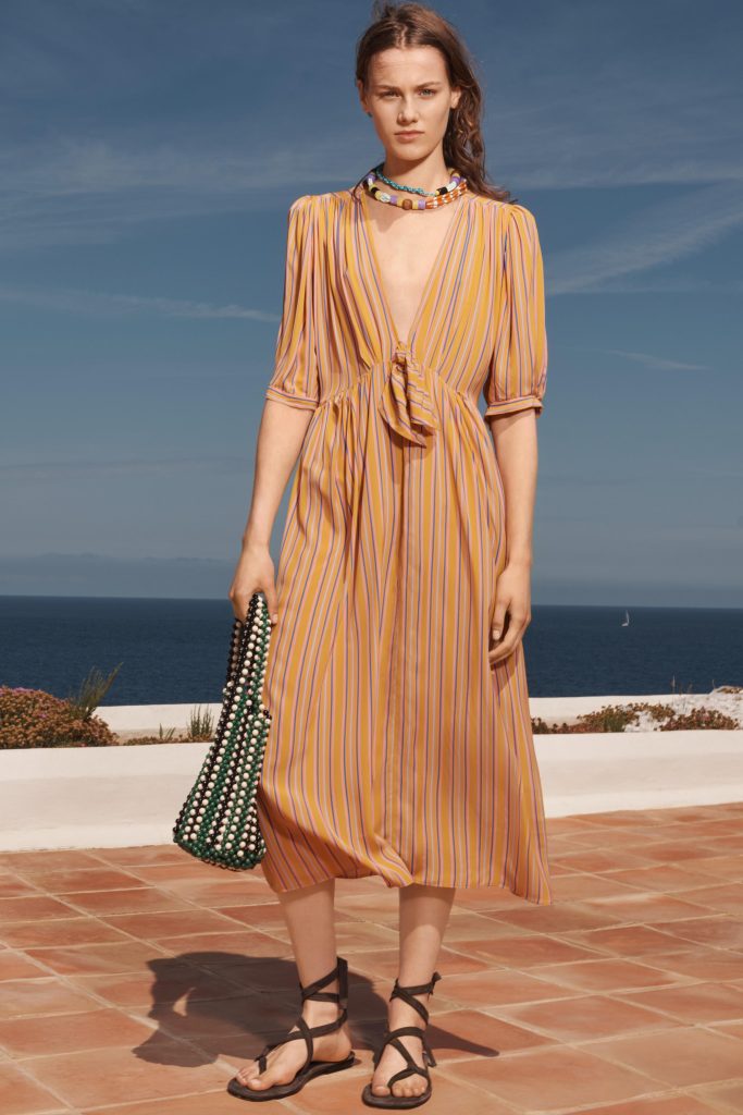 ÇİZGİİ MIDI ELBİSE LIMITED EDITION - از برند زارا