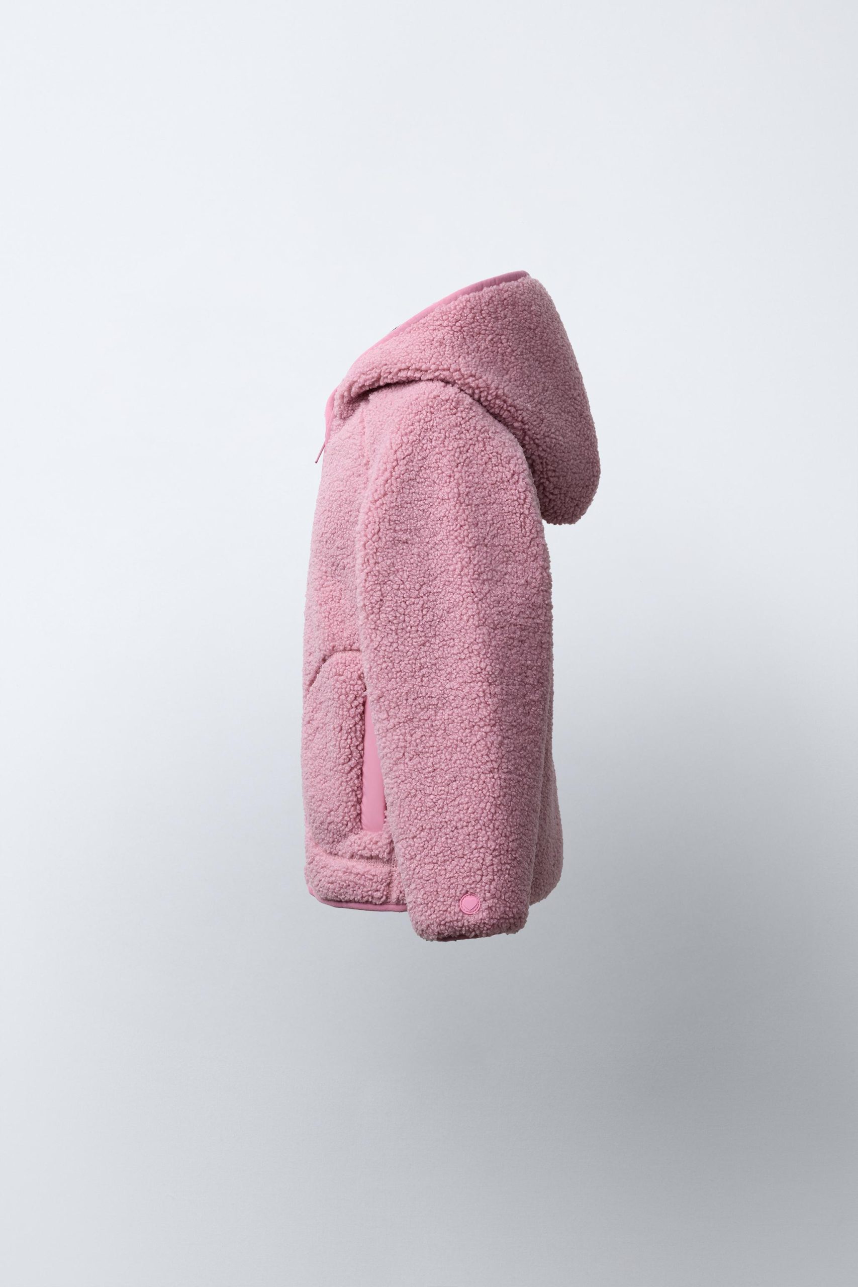 کت جکیتی پشمی با کلاه و زیپ از برند زارا (بچه گانه)