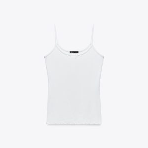 تیشرت بدون آستین فیت اسلیم یقه گرد از برند زارا (زنانه)