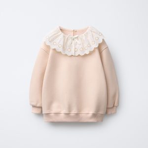 سویشرت یقه‌دار بچگانه گرم و نرم از برند زارا (بچه گانه)