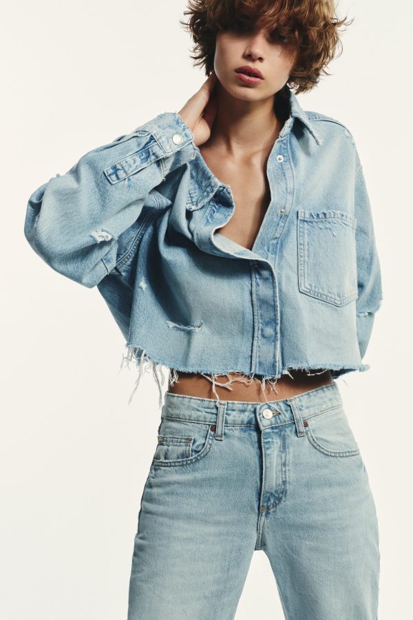 TRF ORTA BEL WIDE-LEG JEAN - از برند زارا