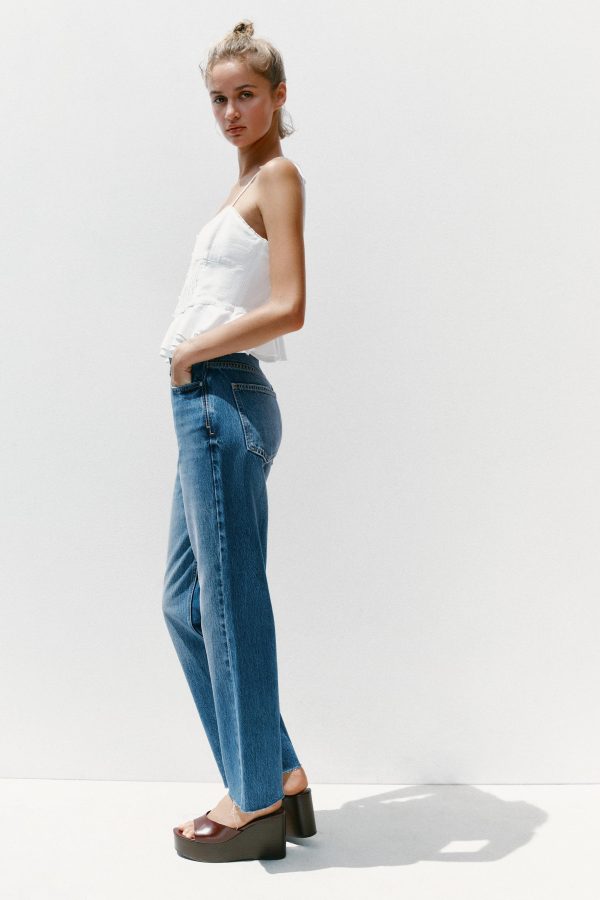 Z.02 STRAIGHT ANKLE YÜKSEK BEL JEAN - از برند زارا