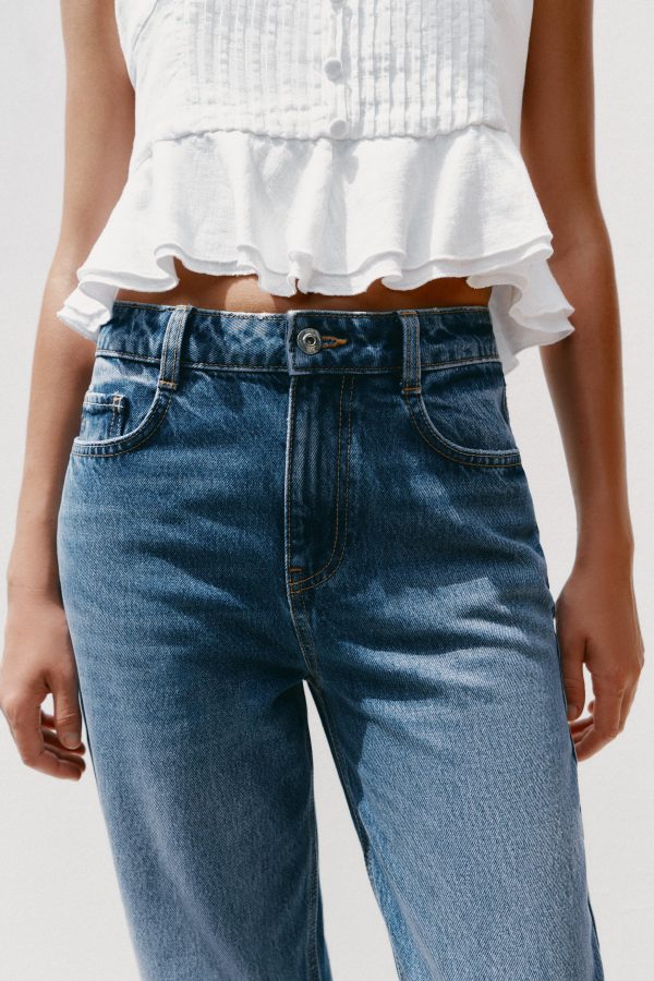 Z.02 STRAIGHT ANKLE YÜKSEK BEL JEAN - از برند زارا