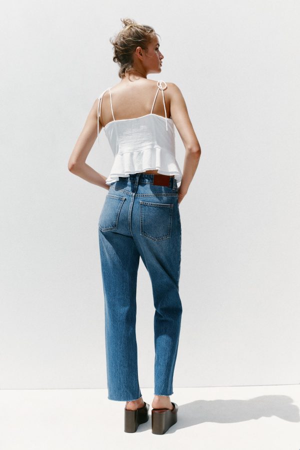 Z.02 STRAIGHT ANKLE YÜKSEK BEL JEAN - از برند زارا