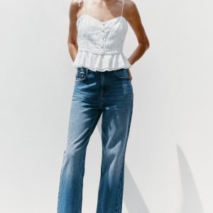 Z.02 STRAIGHT ANKLE YÜKSEK BEL JEAN - از برند زارا