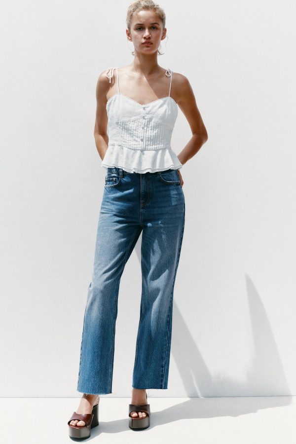 Z.02 STRAIGHT ANKLE YÜKSEK BEL JEAN - از برند زارا