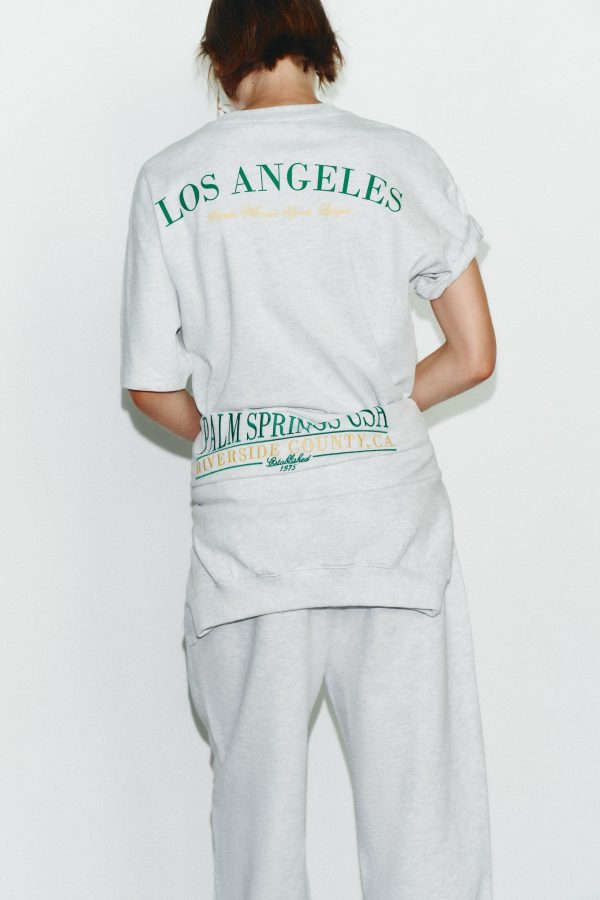 SLOGANLI PAMUKLU T-SHIRT - از برند زارا