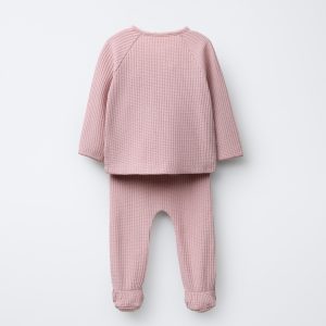 ست تیشرت و شلوارک آستین بلند از برند زارا (بچه گانه)