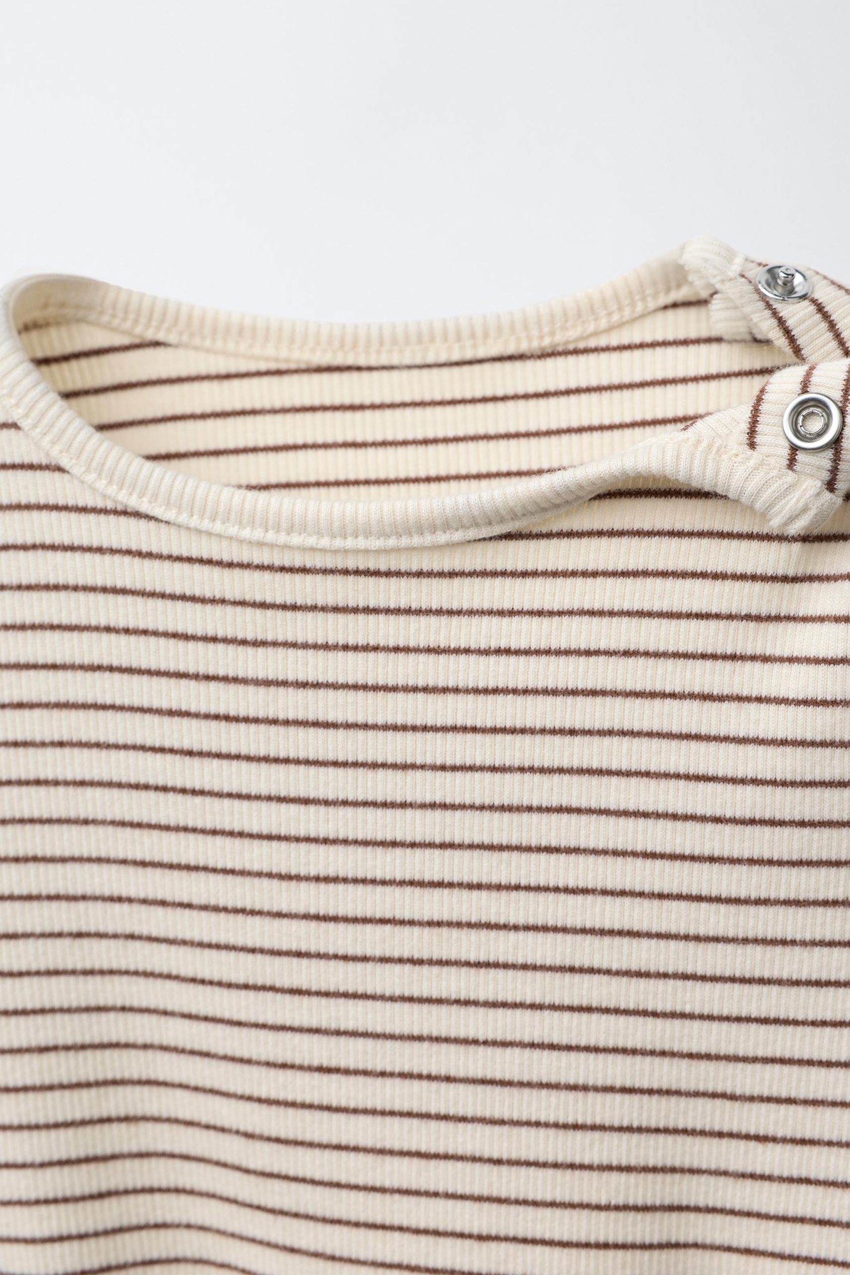 ست بلوز و شلوارک راهراه پنبهای از برند زارا (بچه گانه)