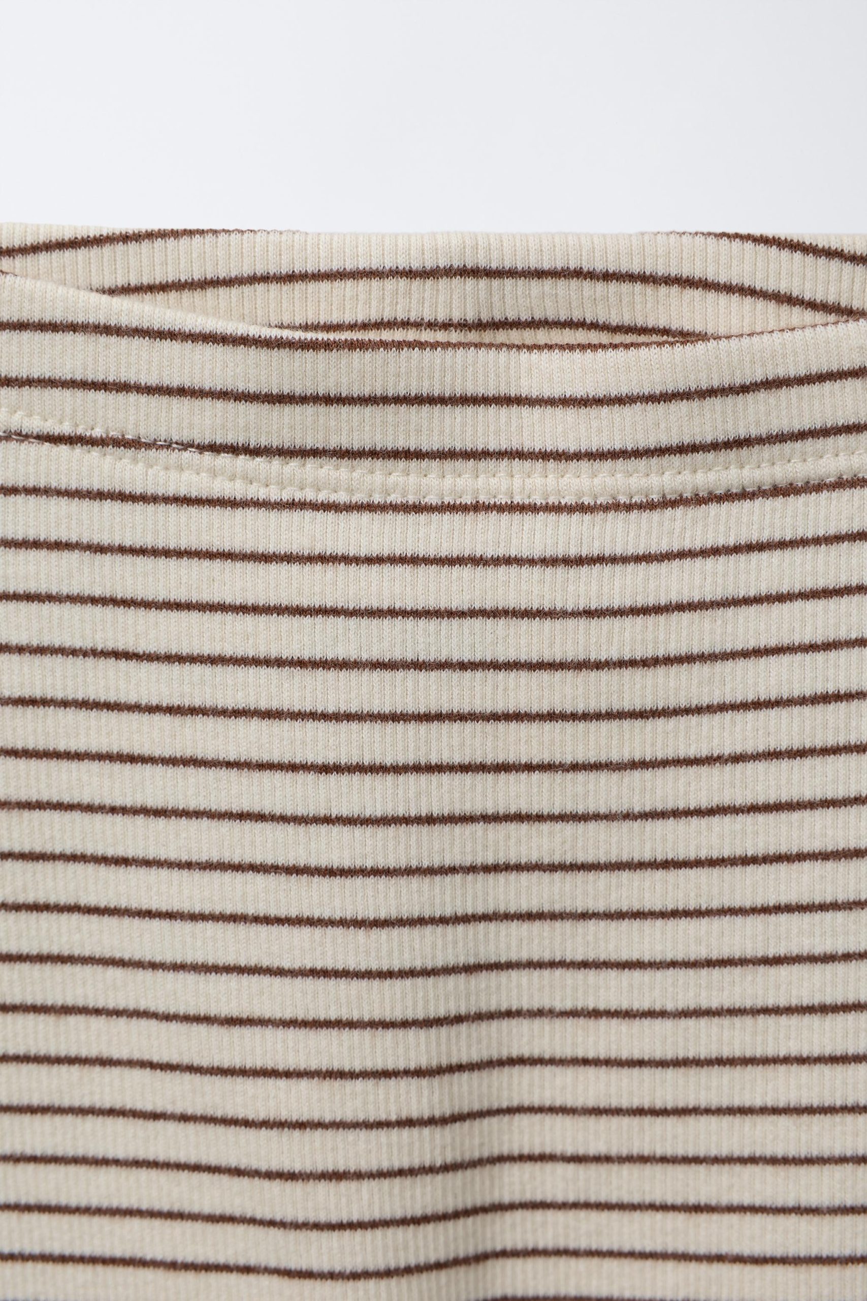 ست بلوز و شلوارک راهراه پنبهای از برند زارا (بچه گانه)