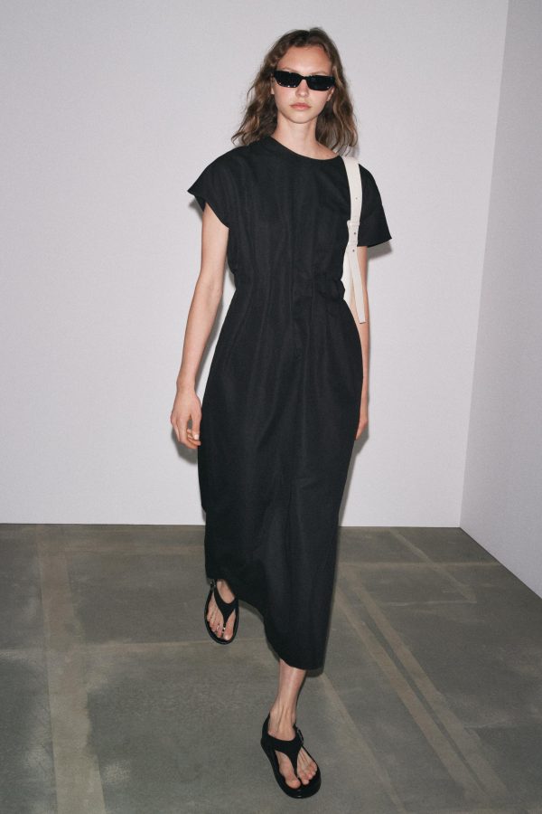 ZW COLLECTION İDİ PLİSELİ ELBİSE - از برند زارا